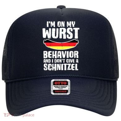 On My Wurst Behavior Dont Give Schnitzel Funny Oktoberfest Hat
