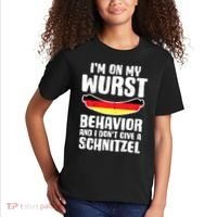 On My Wurst Behavior Dont Give Schnitzel Funny Oktoberfest Kids T-Shirt thumb 2