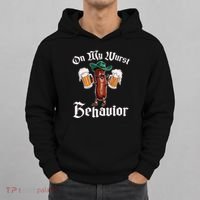 On My Wurst Behavior Funny Oktoberfest Hoodie thumb 0