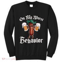On My Wurst Behavior Funny Oktoberfest Sweatshirt thumb 0