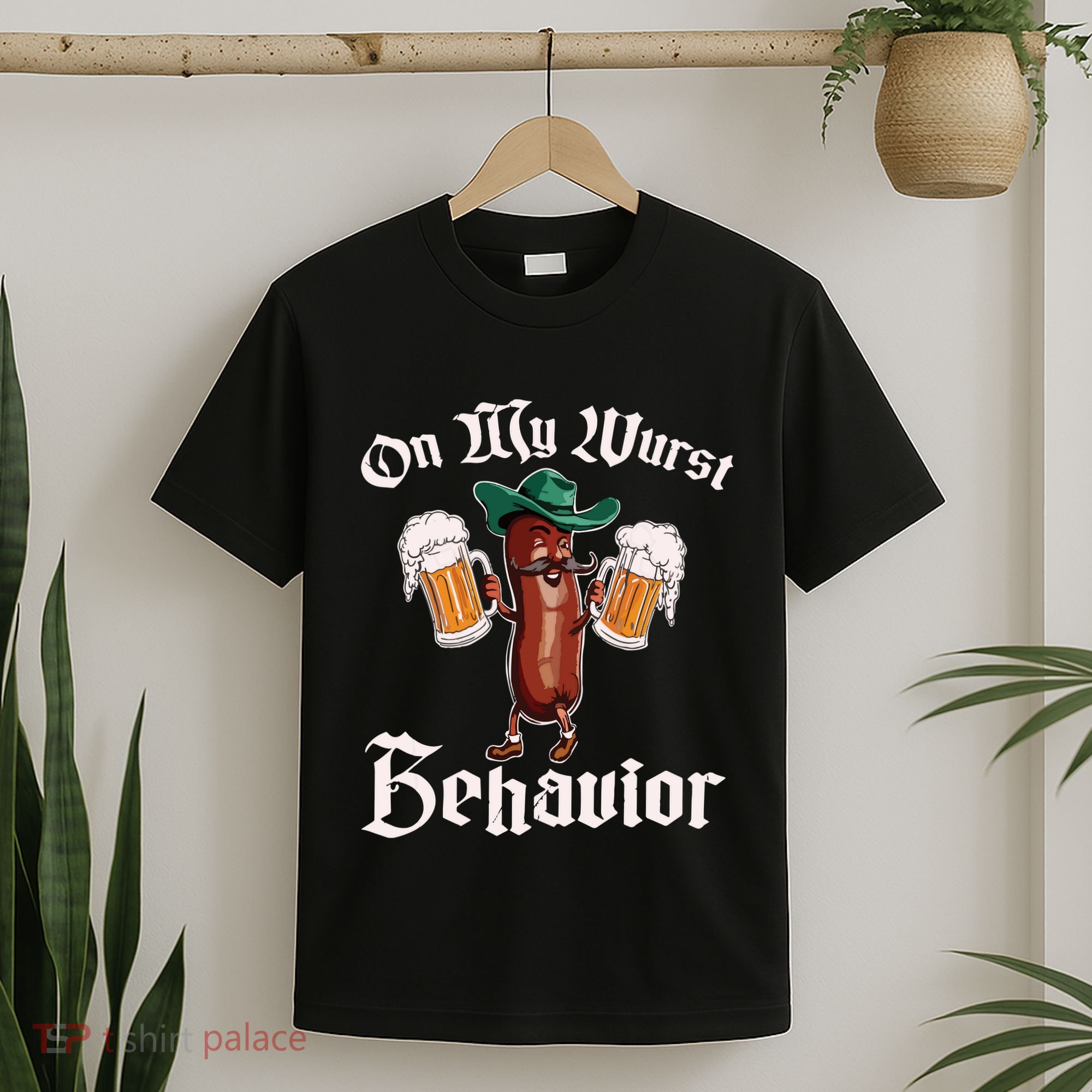 On My Wurst Behavior Funny Oktoberfest T-Shirt