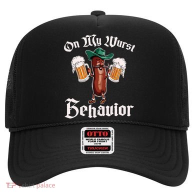 On My Wurst Behavior Funny Oktoberfest Hat