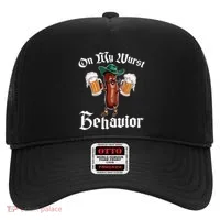 On My Wurst Behavior Funny Oktoberfest Hat thumb 0