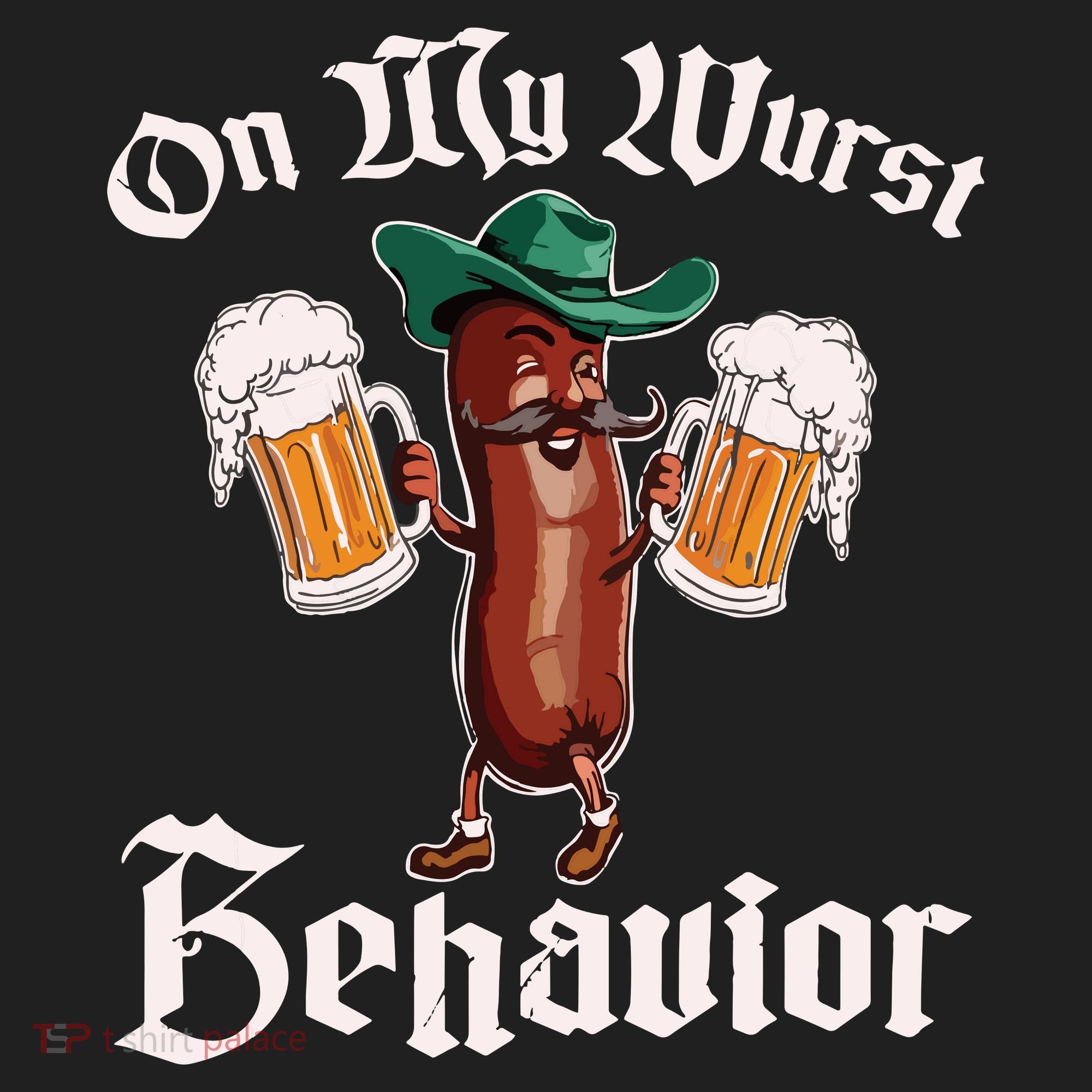 On My Wurst Behavior Funny Oktoberfest Hat