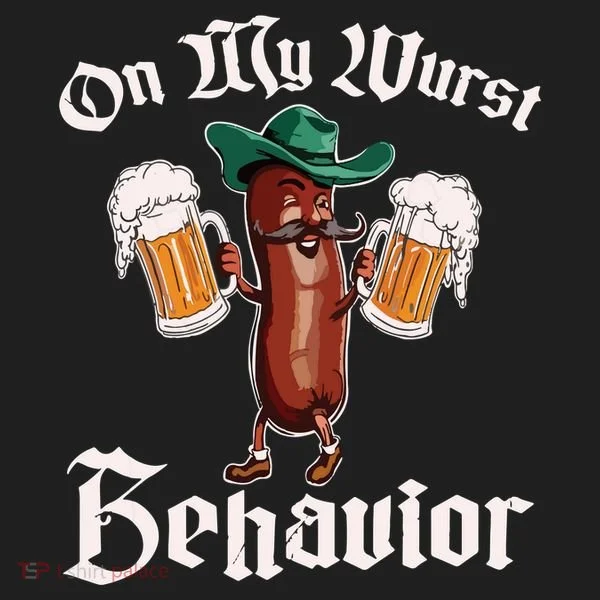 On My Wurst Behavior Funny Oktoberfest Hat