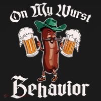 On My Wurst Behavior Funny Oktoberfest Kids Long Sleeve Shirt thumb 2