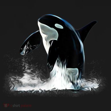 Orca Motif Whale Predator Animals Design Tall T-Shirt
