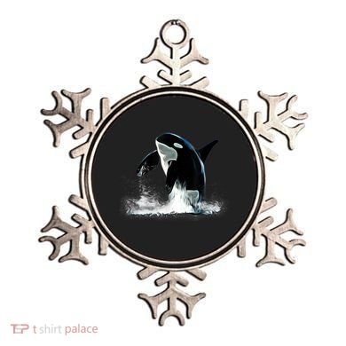 Orca Motif Whale Predator Animals Design Ornament