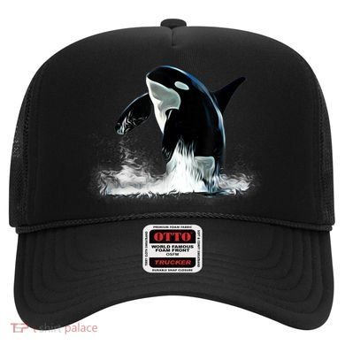 Orca Motif Whale Predator Animals Design Hat