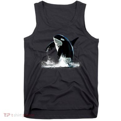Orca Motif Whale Predator Animals Design Tank Top