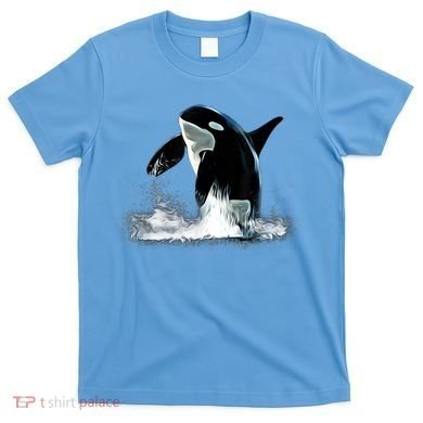 Orca Motif Whale Predator Animals Design T-Shirt