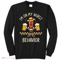 On My Wurst Behavior Sausage Funny Oktoberfest Sweatshirt thumb 0