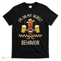 On My Wurst Behavior Sausage Funny Oktoberfest T-Shirt thumb 0