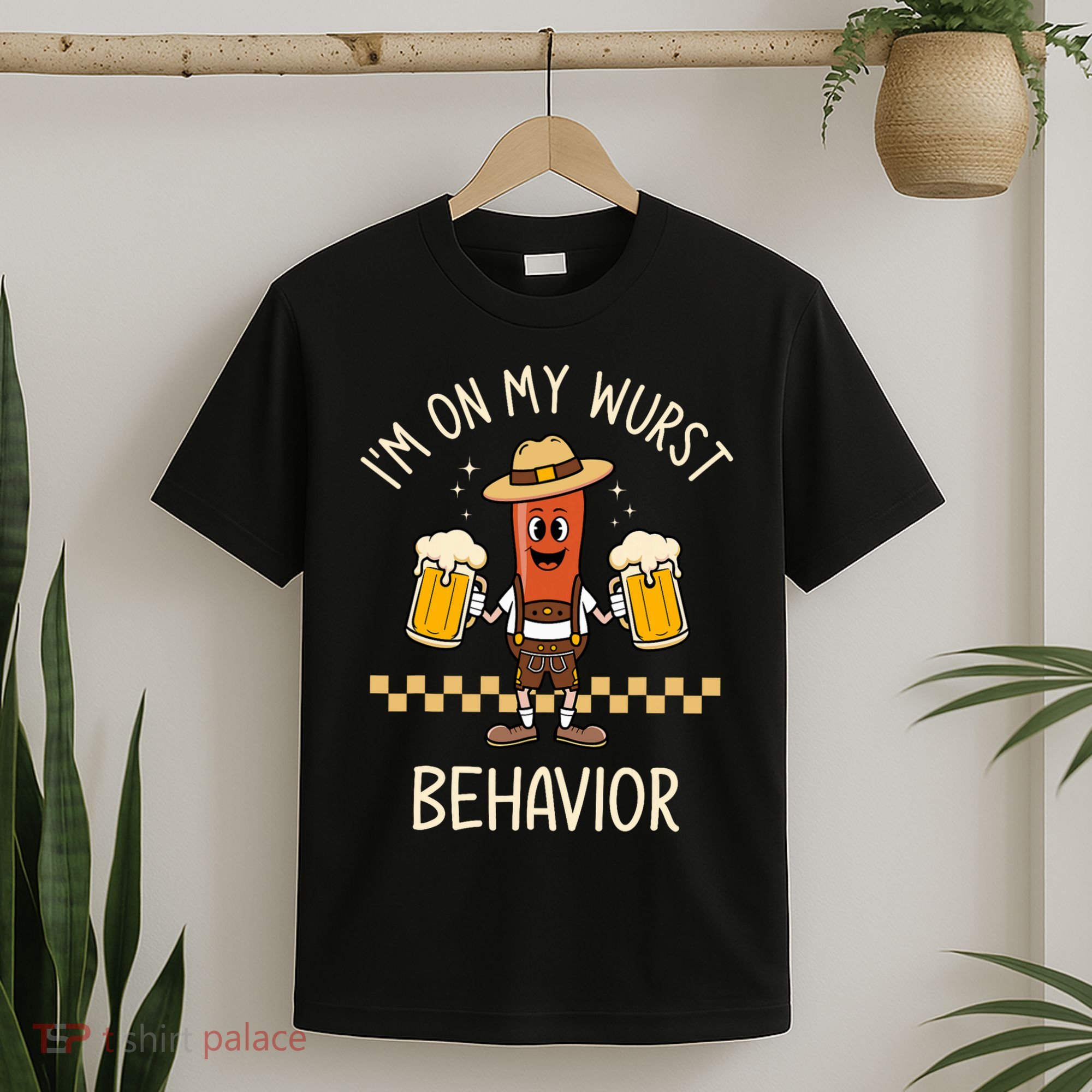 On My Wurst Behavior Sausage Funny Oktoberfest T-Shirt