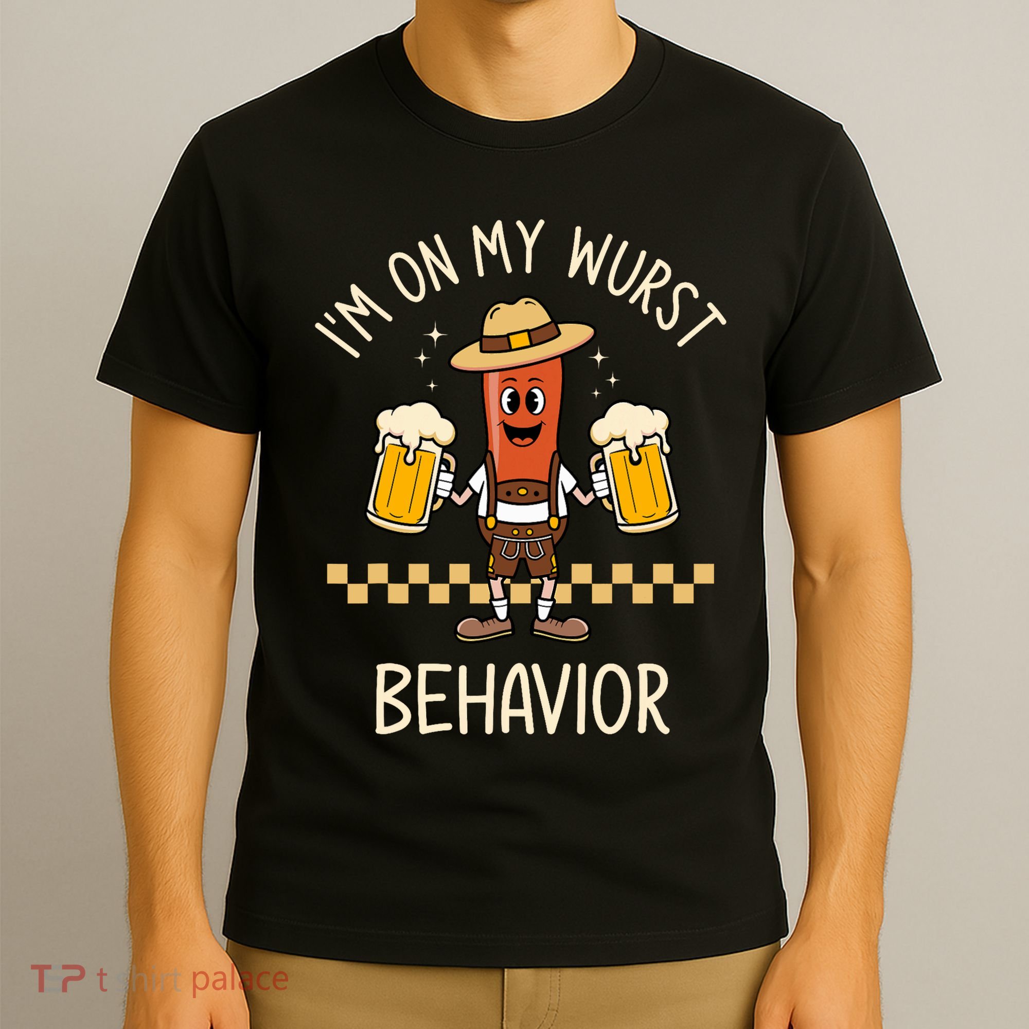 On My Wurst Behavior Sausage Funny Oktoberfest T-Shirt