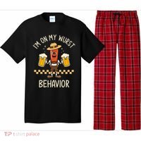 On My Wurst Behavior Sausage Funny Oktoberfest Pajama Set thumb 0