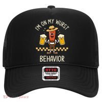 On My Wurst Behavior Sausage Funny Oktoberfest Hat thumb 0