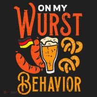 On My Wurst Behavior Funny Bavarian Oktoberfest Beanie thumb 2