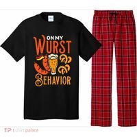 On My Wurst Behavior Funny Bavarian Oktoberfest Pajama Set thumb 0
