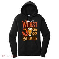 On My Wurst Behavior Funny Bavarian Oktoberfest Women's Hoodie thumb 0