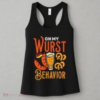 On My Wurst Behavior Funny Bavarian Oktoberfest Women's Tank Top thumb 3
