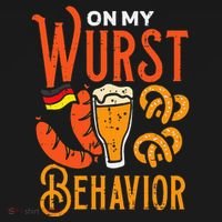 On My Wurst Behavior Funny Bavarian Oktoberfest Women's Tank Top thumb 5