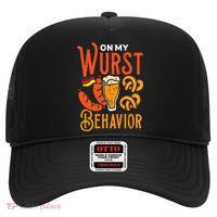 On My Wurst Behavior Funny Bavarian Oktoberfest Hat thumb 0