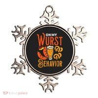 On My Wurst Behavior Funny Bavarian Oktoberfest Ornament thumb 0