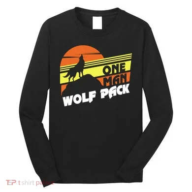 One Man Wolf Pack Long Sleeve Shirt