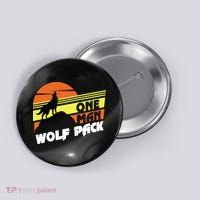 One Man Wolf Pack Button thumb 0