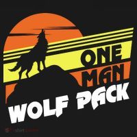 One Man Wolf Pack Button thumb 1
