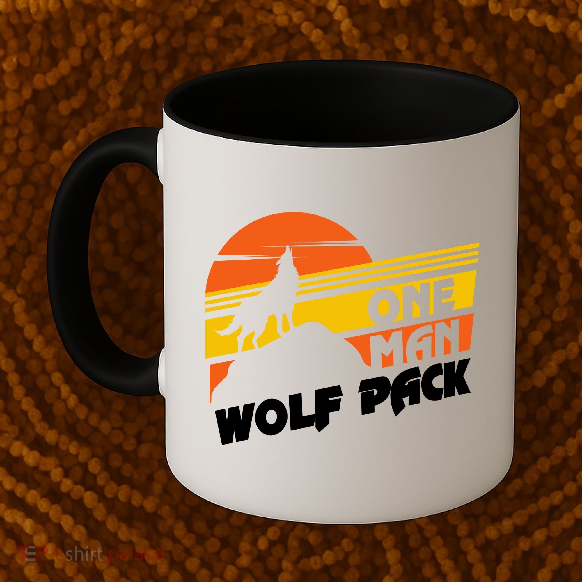 One Man Wolf Pack Coffee Mug