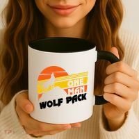 One Man Wolf Pack Coffee Mug thumb 3