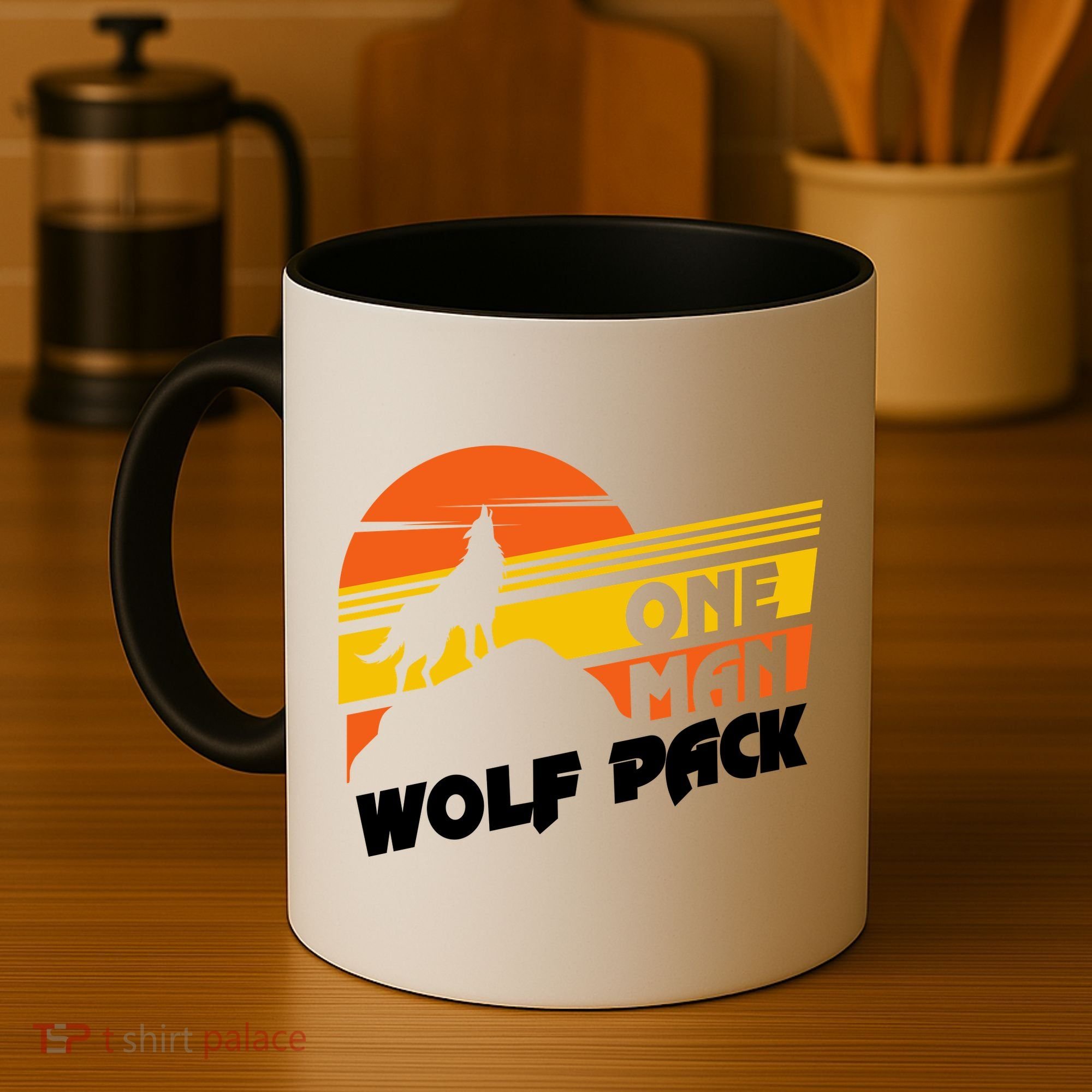 One Man Wolf Pack Coffee Mug