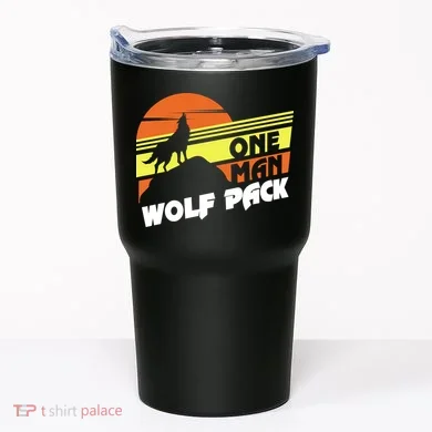 One Man Wolf Pack Tumbler
