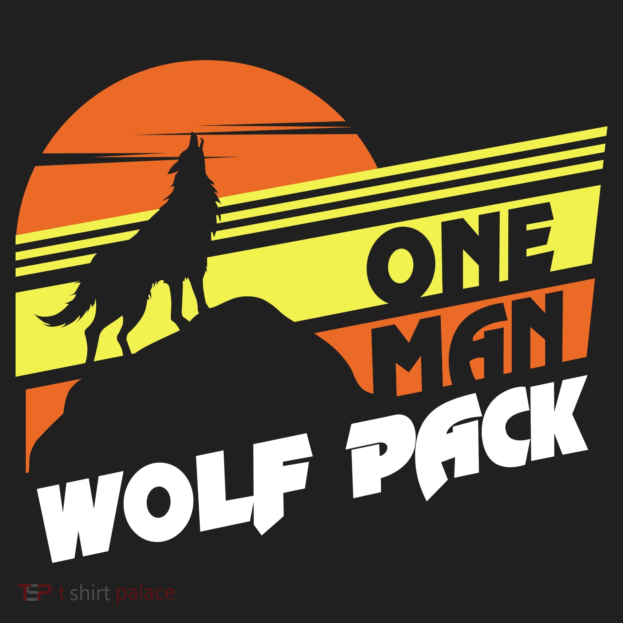 One Man Wolf Pack Hat
