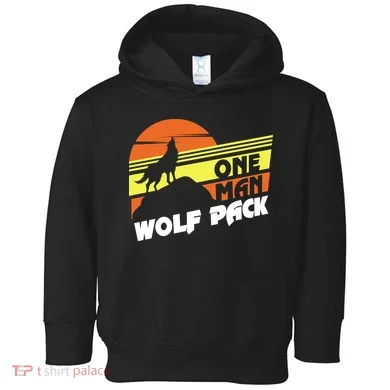 One Man Wolf Pack Toddler Hoodie