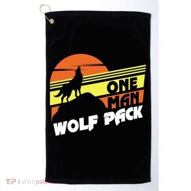 One Man Wolf Pack Golf Towel