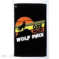 One Man Wolf Pack Golf Towel thumb 0