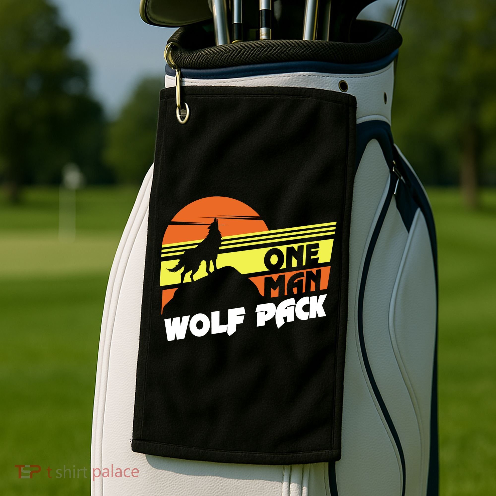 One Man Wolf Pack Golf Towel