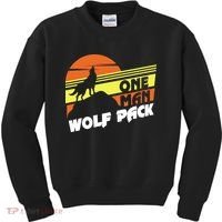 One Man Wolf Pack Kids Sweatshirt thumb 0