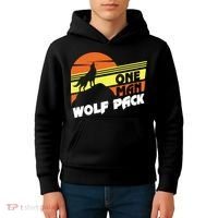 One Man Wolf Pack Kids Hoodie thumb 4
