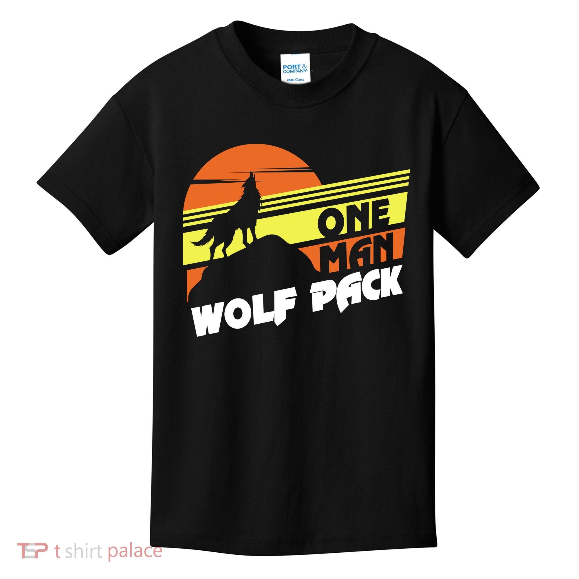 One Man Wolf Pack Kids T-Shirt