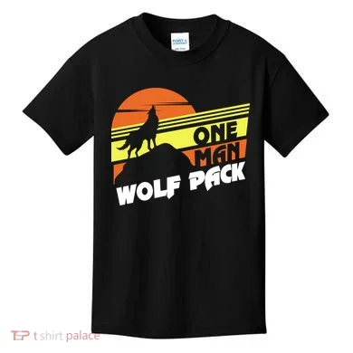 One Man Wolf Pack Kids T-Shirt