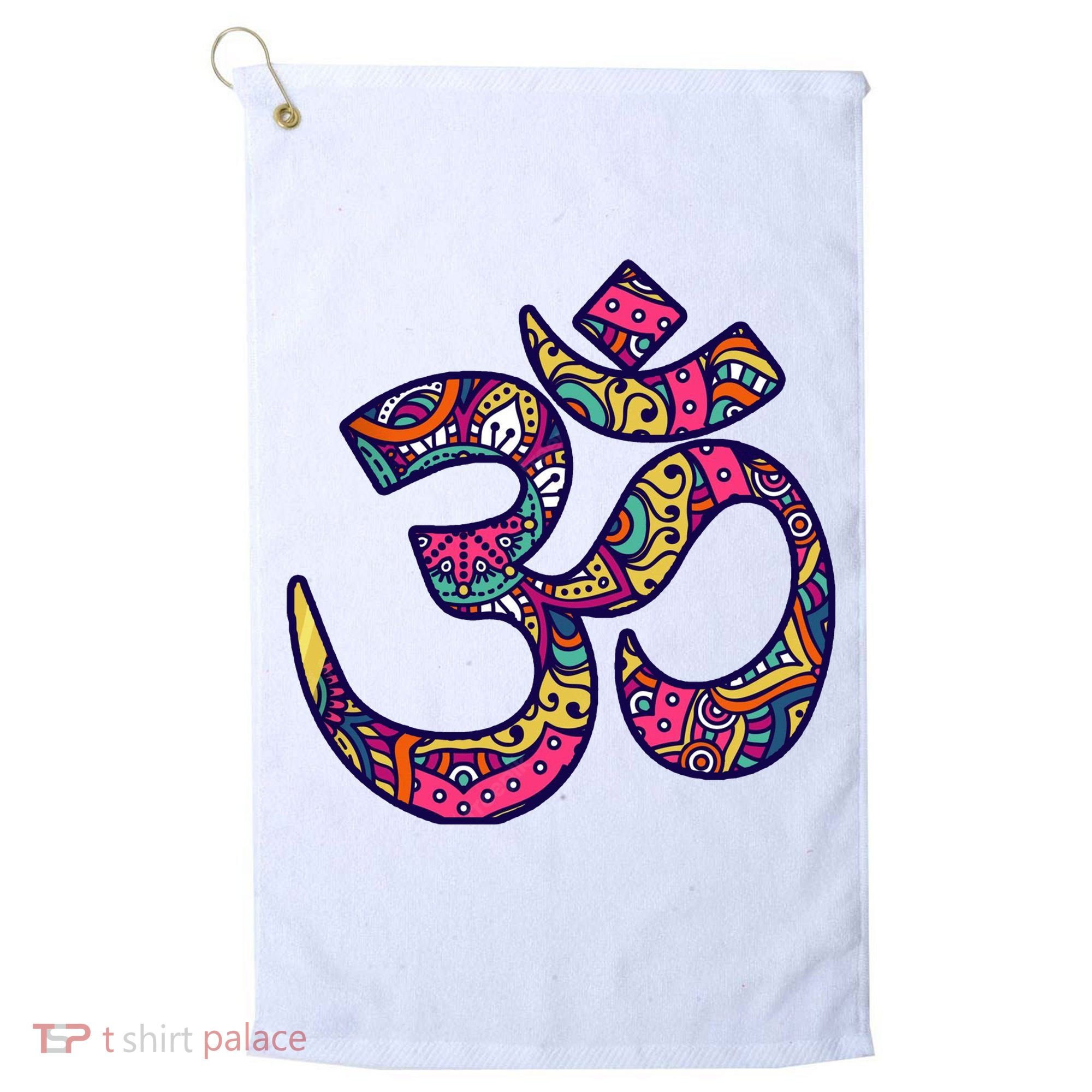 Om Mandala Yoga Golf Towel
