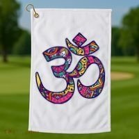 Om Mandala Yoga Golf Towel thumb 1