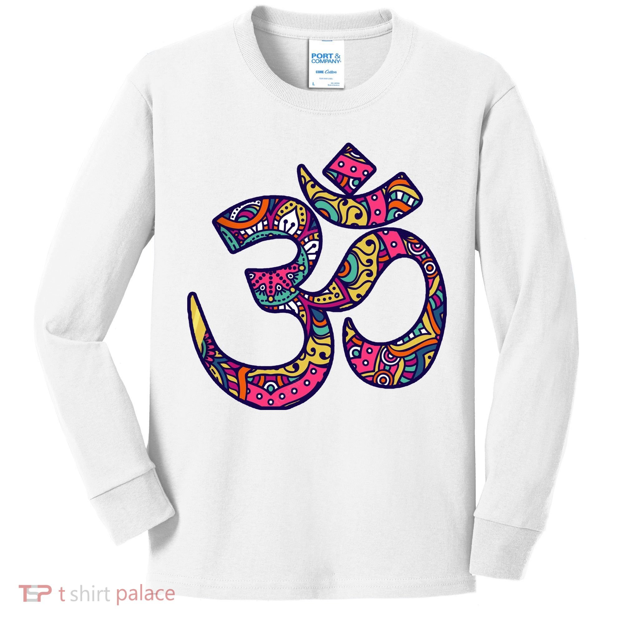 Om Mandala Yoga Kids Long Sleeve Shirt