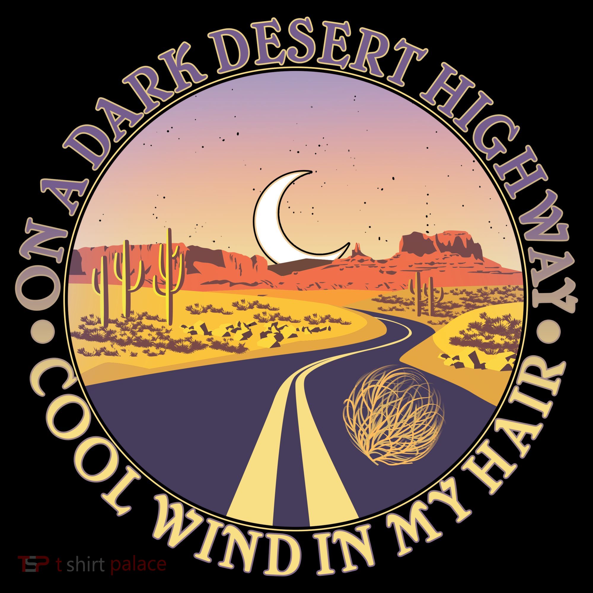 On A Dark Desert Highway Cool Wind In My Hair Backpack