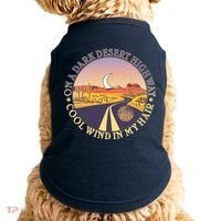 On A Dark Desert Highway Cool Wind In My Hair Doggie Tank thumb 0