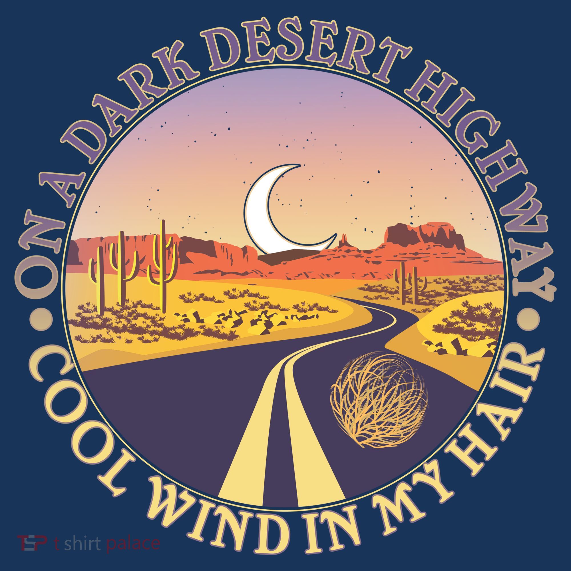 On A Dark Desert Highway Cool Wind In My Hair Beanie